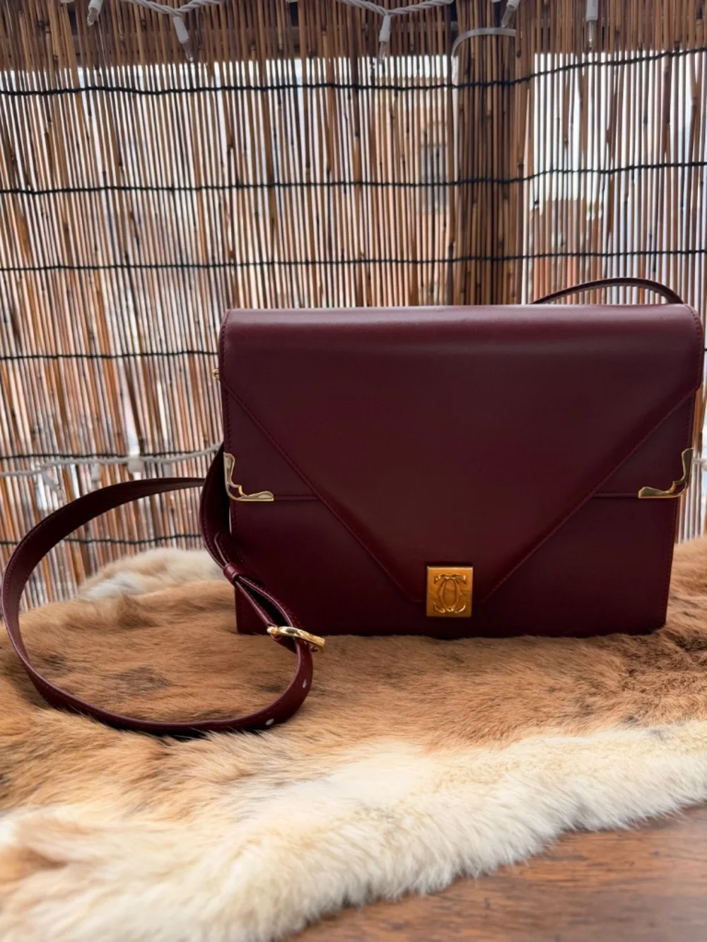 Vintage Must de Cartier Bordeaux Envelope — 1990s - Picture 3 of 15